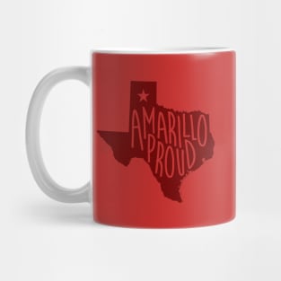 Amarillo Proud (Red Ink) Mug